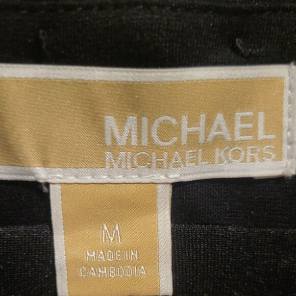 MIchael Kors Black Crystal Clear Gem Studded Crop Jacket NWT $155 New Year's Eve - Picture 5 of 5